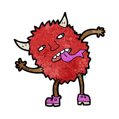 komik karikatür canavar