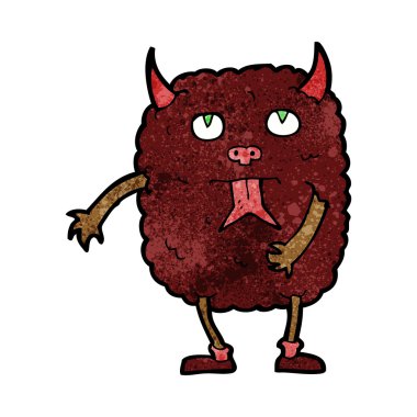 komik karikatür canavar