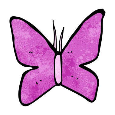 karikatür kelebek sembolü