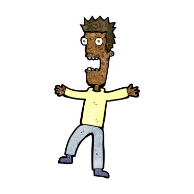 dehşete adam çizgi film