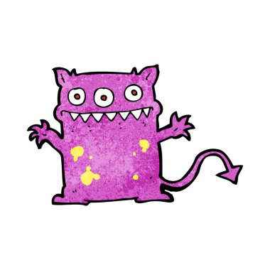 küçük canavar cartoon