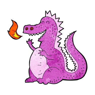 çizgi film ateş püskürten ejderha