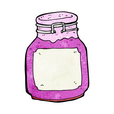 karikatür mutfak kavanozu