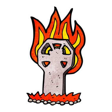 Çizgi Film ürkütücü mezar