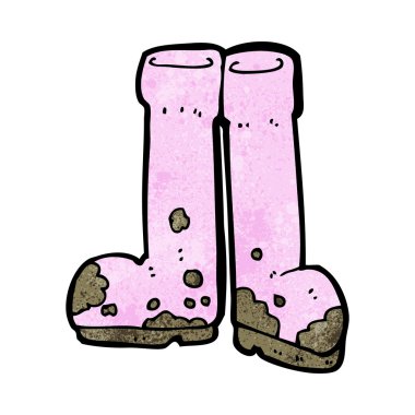 karikatür çamurlu botları