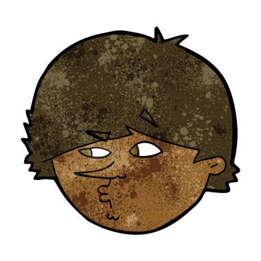 karikatür şüpheli adam