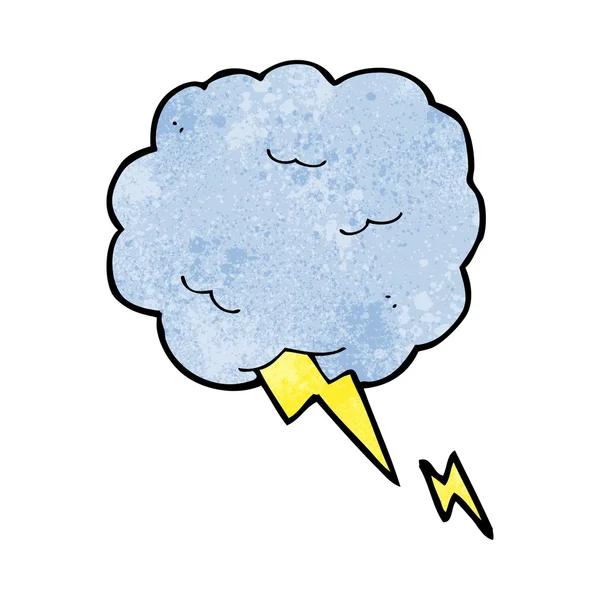 Desenho animado símbolo thundercloud — Vetor de Stock