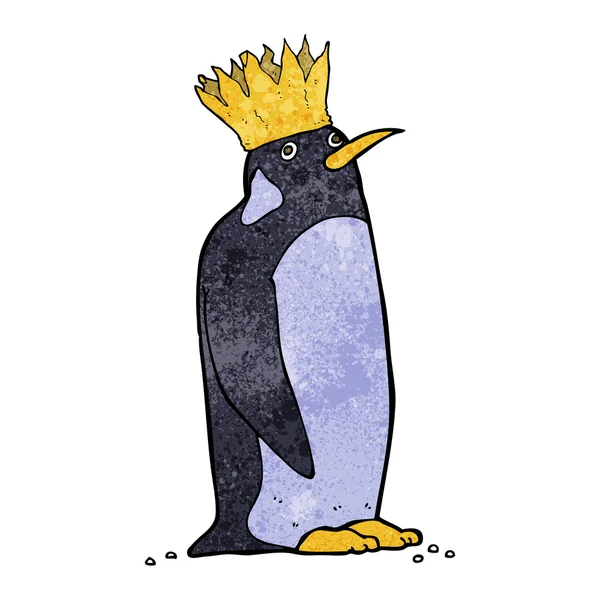 Pinguim imperador dos desenhos animados — Vetor de Stock