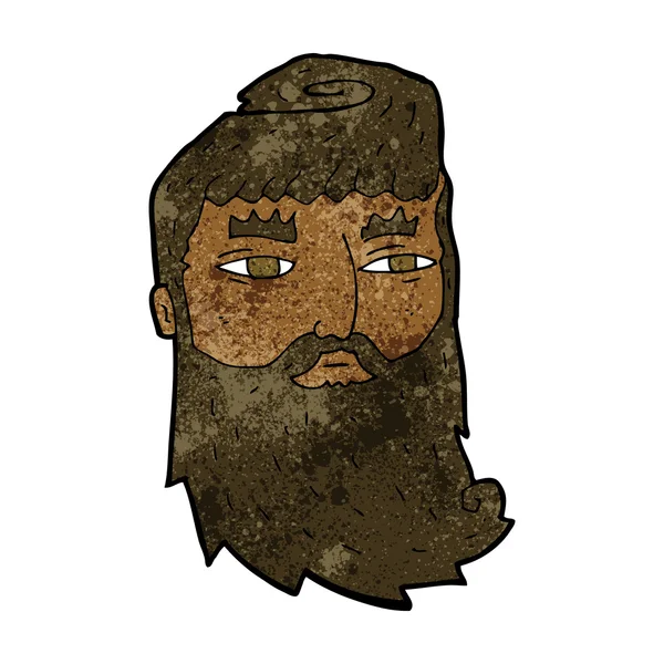 Мультфільм бородатого мужчини — стоковий вектор