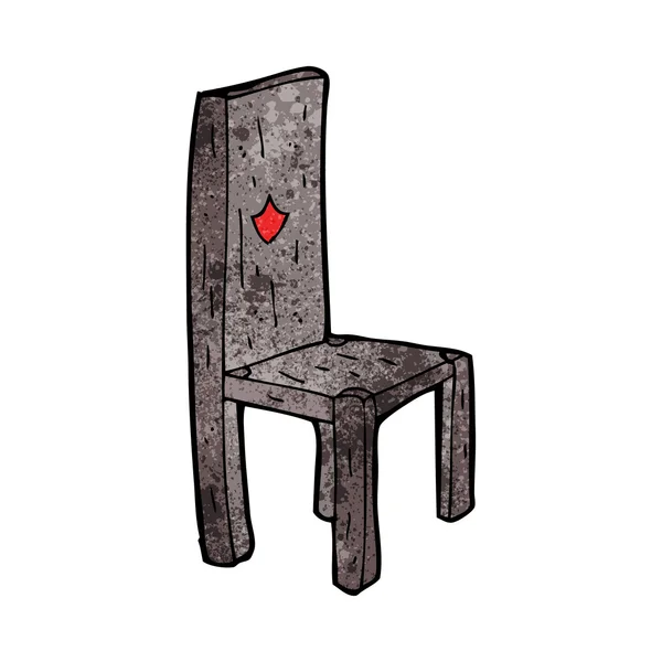 Vieille chaise de dessin animé — Image vectorielle