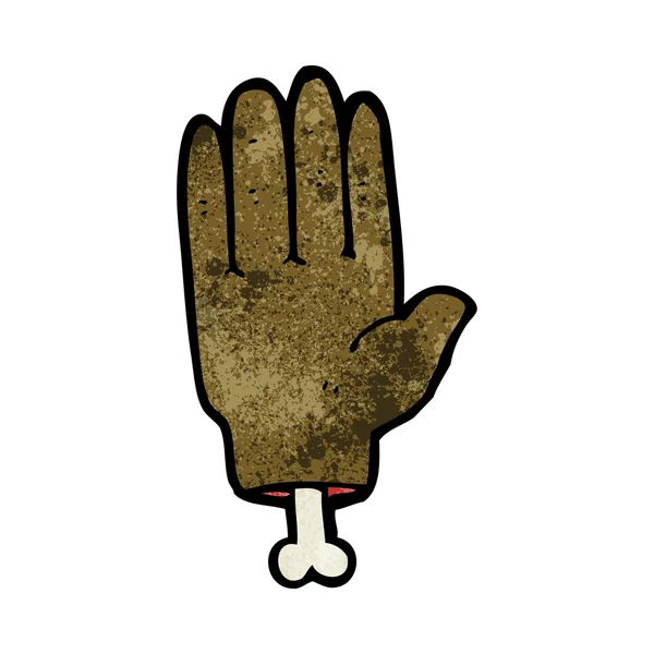 Cartoon avhuggna hand — Stock vektor