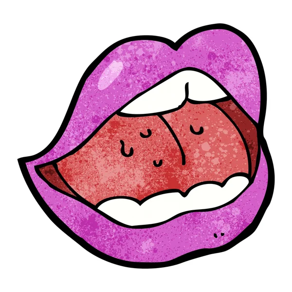 Рот мультфільму рожевий — стоковий вектор