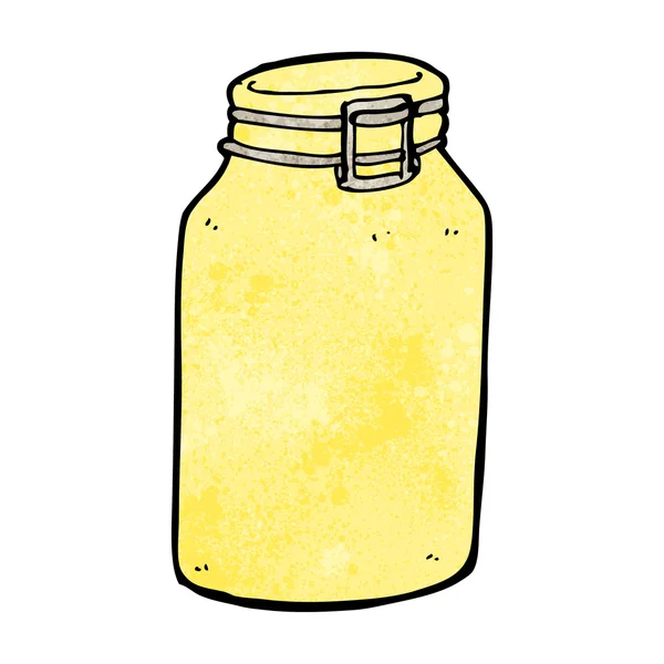 Cartoon glass jar — Stock Vector