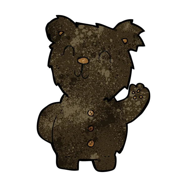 Urso preto dos desenhos animados —  Vetores de Stock