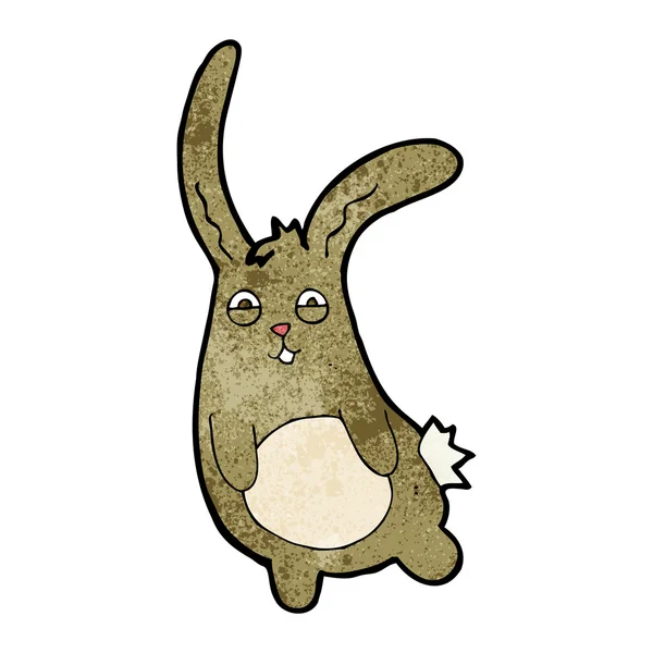 Divertente coniglio cartone animato — Vettoriale Stock