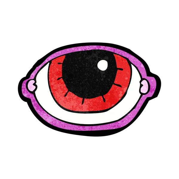 Cartoon staring eye — Stock Vector