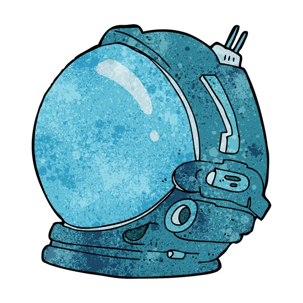 Casco astronauta de dibujos animados — Vector de stock