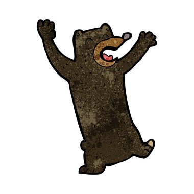 çizgi film siyah ayı