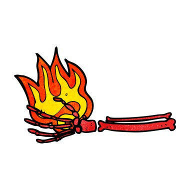 karikatür sihirli iskelet el