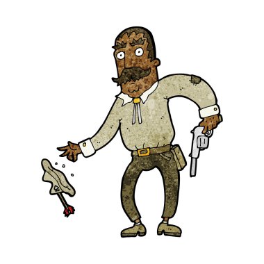 Vahşi batı kovboyu çizgi filmi.