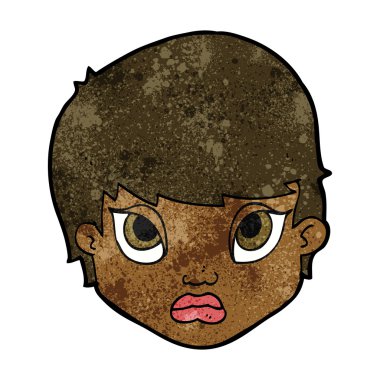 찡 그리고 여자 만화