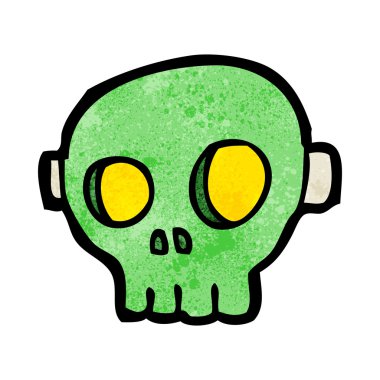 Çizgi film korkunç kafatası maskesi