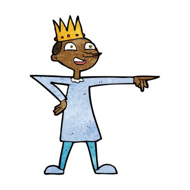 karikatür işaret eden Prens