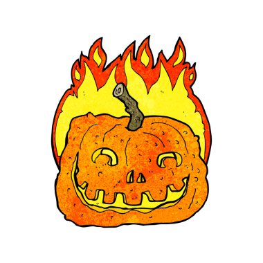Kabak yanan karikatür