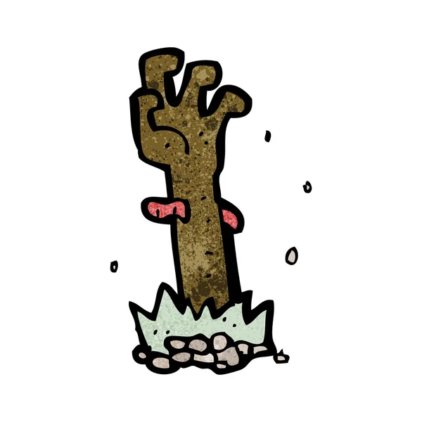 Cartoon Zombie Hand — Stockvektor