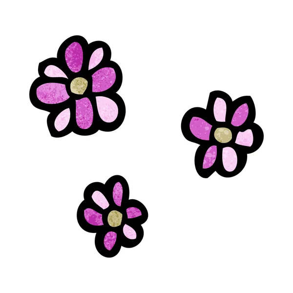 Cartoon flowers — Stock Vector