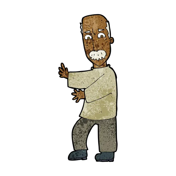Karikatur wütender alter Mann — Stockvektor