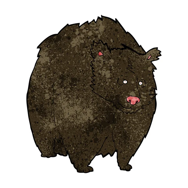 Enorme cartone animato orso nero — Vettoriale Stock
