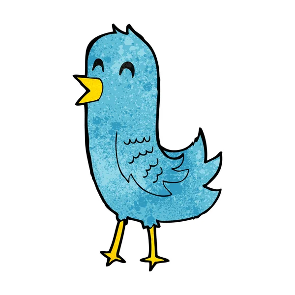 Dibujos animados feliz pájaro — Archivo Imágenes Vectoriales