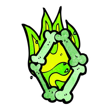 çizgi film cadılar bayramı kemik numarası