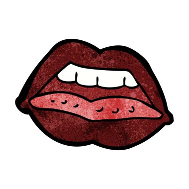 çizgi film seksi dudak sembolü