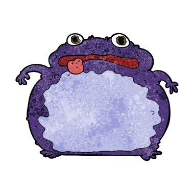 karikatür komik kurbağa