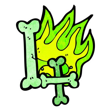 çizgi film cadılar bayramı kemik numarası