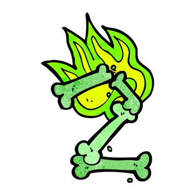 çizgi film cadılar bayramı kemik numarası