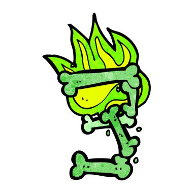 çizgi film cadılar bayramı kemik numarası