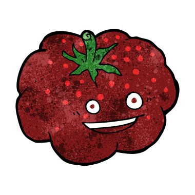 karikatür mutlu domates