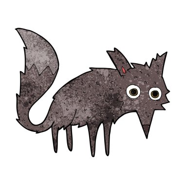 Komik çizgi film küçük kurt.