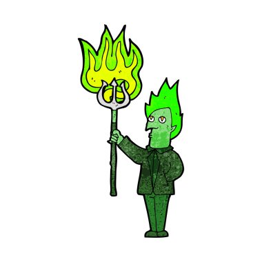 Yabalı çizgi film şeytanı.