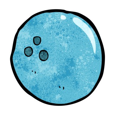 karikatür bowling topu