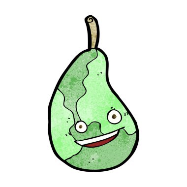 karikatür mutlu armut