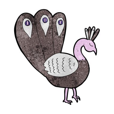 karikatür tavuskuşu