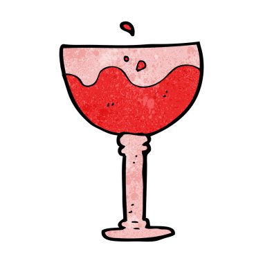 bir bardak şarap.