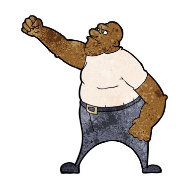 karikatür kızgın adam