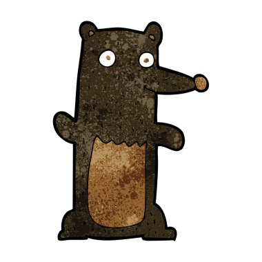 çizgi film siyah ayı