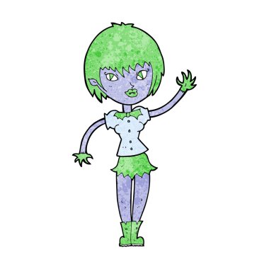 karikatür vampir kız