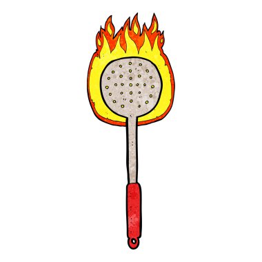 karikatür mutfak malzemesi